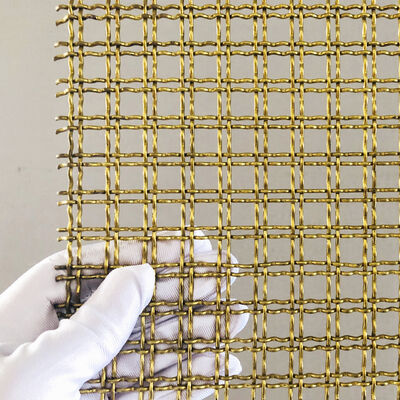สีทอง สายสับสับ สายผงสถาปัตยกรรม สาย Mesh เปิดเซลล์เพชร