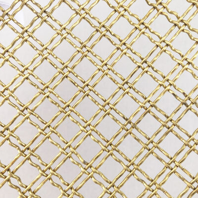 สีทอง สายสับสับ สายผงสถาปัตยกรรม สาย Mesh เปิดเซลล์เพชร