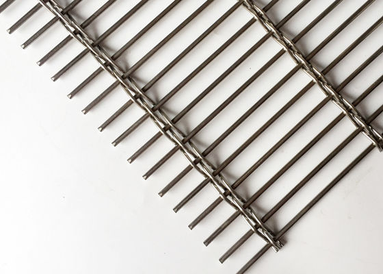 SS304 Plain Weave Metal Facade ตกแต่งภายนอกสำหรับลวดตาข่ายทอสถาปัตยกรรม