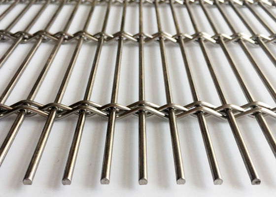 SS304 Plain Weave Metal Facade ตกแต่งภายนอกสำหรับลวดตาข่ายทอสถาปัตยกรรม