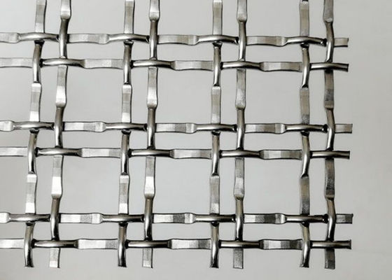 ลวดตาข่ายทอสถาปัตยกรรม Crimped SS 3.3mm สำหรับ Cabinetry