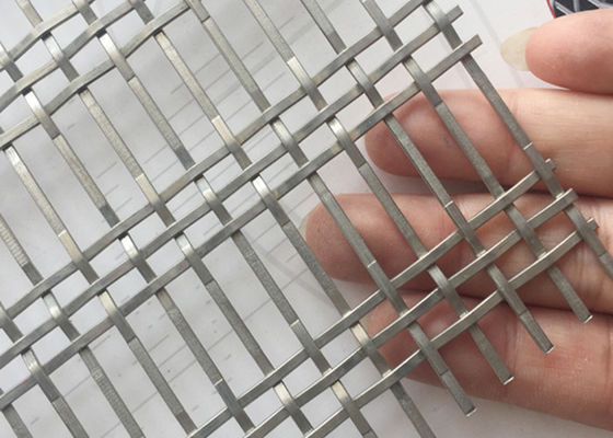 ปรับปรุงโครงการ Reverse Dutch Weave Architectural Woven Wire Mesh การรับรอง ISO9001-2015
