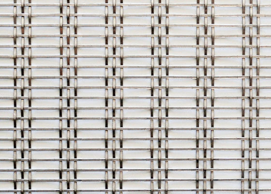 ปรับปรุงโครงการ Reverse Dutch Weave Architectural Woven Wire Mesh การรับรอง ISO9001-2015
