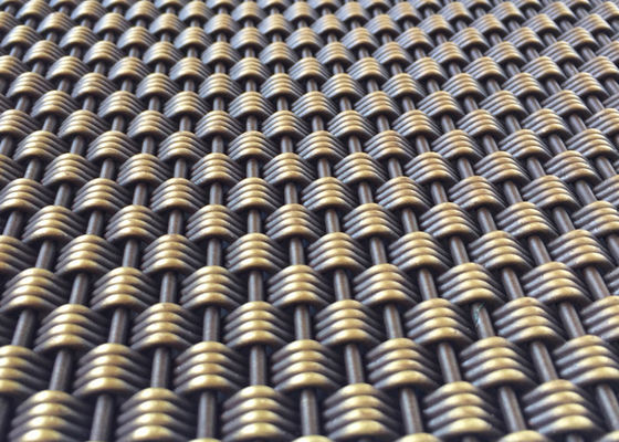 Anti Bronze Weave ตาข่ายโลหะสถาปัตยกรรม 4.6mm