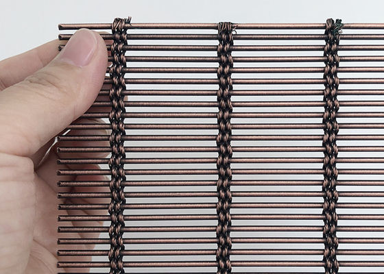 4mm 304 สแตนเลสตาข่ายสถาปัตยกรรมม่านฝ้าเพดาน Facade