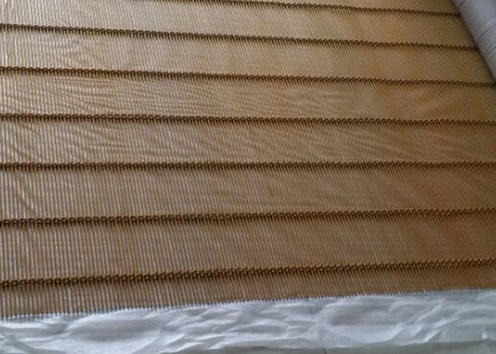 สีทองแดง SS316L สายเคเบิ้ลทอตาข่าย Antifire Building Cladding