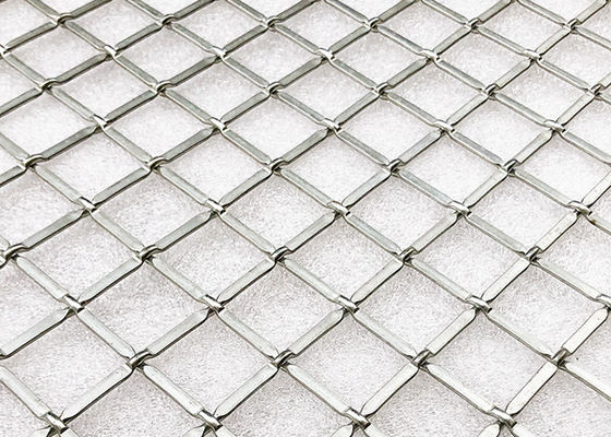 4.2mm SS316 ล็อค Crimp Wire Mesh Antiacid
