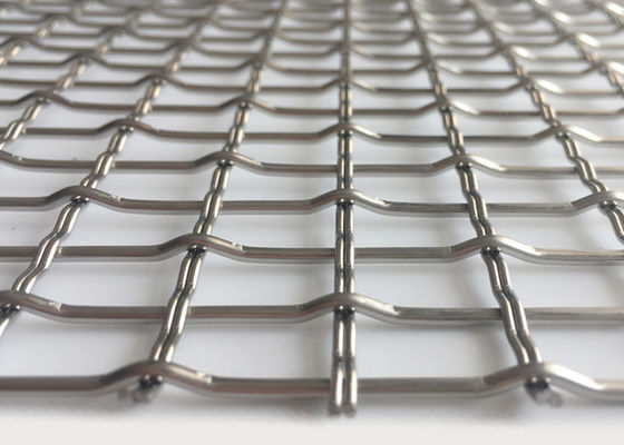 3.3mm 304 สแตนเลส Crimped ลวดตาข่ายทอ Facade ตาข่ายสถาปัตยกรรม
