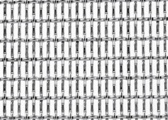วัสดุก่อสร้าง Crimp Industrial Metal Mesh Cladding 20m Length