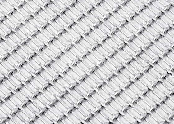 วัสดุก่อสร้าง Crimp Industrial Metal Mesh Cladding 20m Length