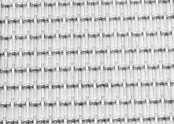วัสดุก่อสร้าง Crimp Industrial Metal Mesh Cladding 20m Length