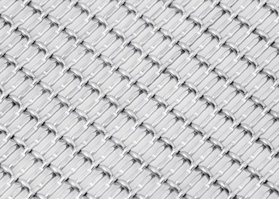 วัสดุก่อสร้าง Crimp Industrial Metal Mesh Cladding 20m Length