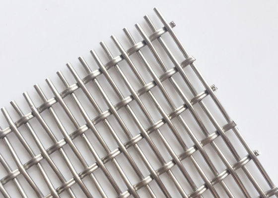 4.2mm ถักล็อค Crimp ลวดตาข่ายตู้พาร์ติชั่นตกแต่ง Facade