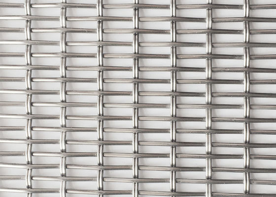 4.2mm ถักล็อค Crimp ลวดตาข่ายตู้พาร์ติชั่นตกแต่ง Facade