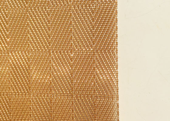 8ft Gold Glass Laminated Wire Mesh Antiwear สำหรับเฟอร์นิเจอร์และบันได