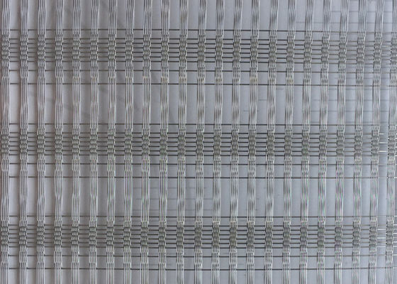 แผงกระจกลวดตาข่ายทอธรรมดา 0.8 มม. Facade ตกแต่งภายนอกและภายใน