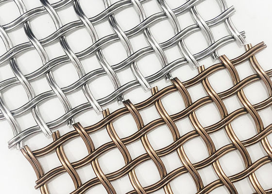 6mm พาร์ทิชันตกแต่งแผงตาข่ายลวดตาข่ายทอสำหรับบันได Guardrail