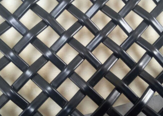 SS304 Antiwear Black Powder Coated Mesh ตกแต่งสำหรับโครงสร้างอาคาร