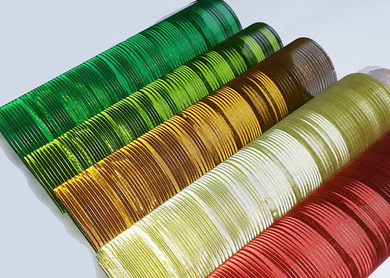 ทาสีทองแดง ISO9001 ภายในลวดตาข่ายกระจกลามิเนตสีเขียว 2m ถึง 2.5m กว้าง