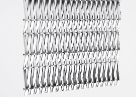 AISI316 แผงบังแดดลวดตาข่าย Facade