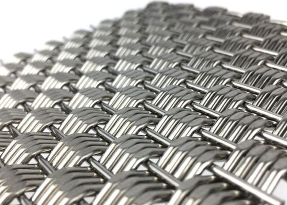 แผงลวดตาข่ายทอสถาปัตยกรรมแบบแข็ง Stainless Steel Eco 4.9mm Thick