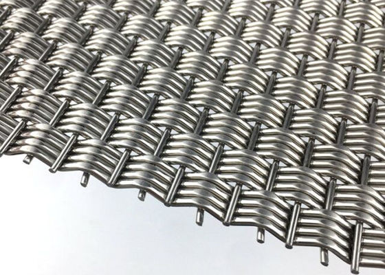 แผงลวดตาข่ายทอสถาปัตยกรรมแบบแข็ง Stainless Steel Eco 4.9mm Thick