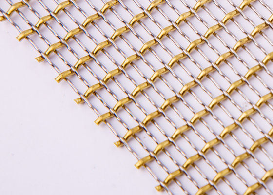 65ft SS316L ทองแดงสีแดงตกแต่งตะแกรงลวดตาข่ายชุบทองสำหรับหม้อน้ำCovers