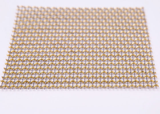 65ft SS316L ทองแดงสีแดงตกแต่งตะแกรงลวดตาข่ายชุบทองสำหรับหม้อน้ำCovers