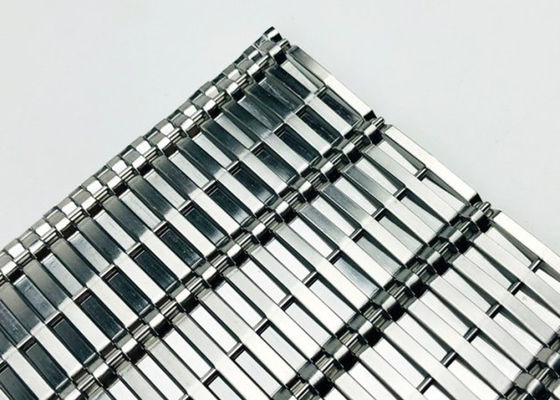 โครงผ้าตาข่ายสแตนเลสทางสถาปัตยกรรม 2.2mm Dia 2.5m Width