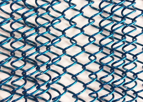 ผ้าม่านม้วนโลหะสีน้ำเงินขนาด 26 ฟุต Eco Fireplace Screen Curtain Spraying Painting