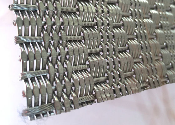 SGS SS316 ผ้าตาข่ายโลหะยืดหยุ่น 1.7mm Rod