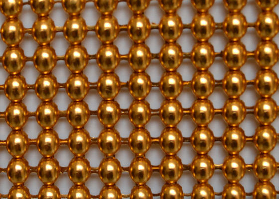 ตกแต่ง Facade 2mm โลหะเลื่อมผ้า PVD อลูมิเนียมตาข่าย Fabric