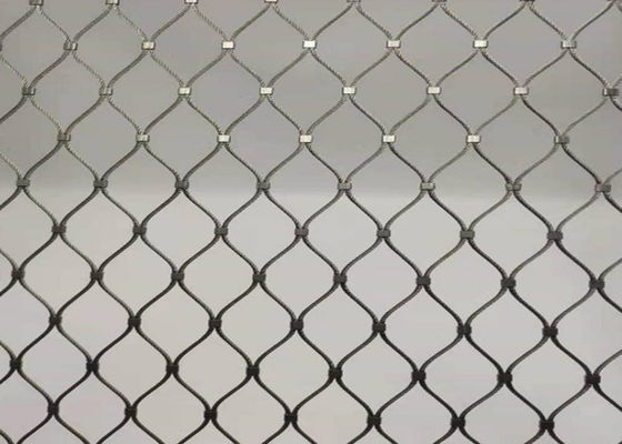8m Antiwear Diamond ทอลวดตาข่าย OEM พร้อมหัวเข็มขัดริบบิ้น