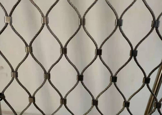 8m Antiwear Diamond ทอลวดตาข่าย OEM พร้อมหัวเข็มขัดริบบิ้น