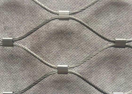 8m Antiwear Diamond ทอลวดตาข่าย OEM พร้อมหัวเข็มขัดริบบิ้น