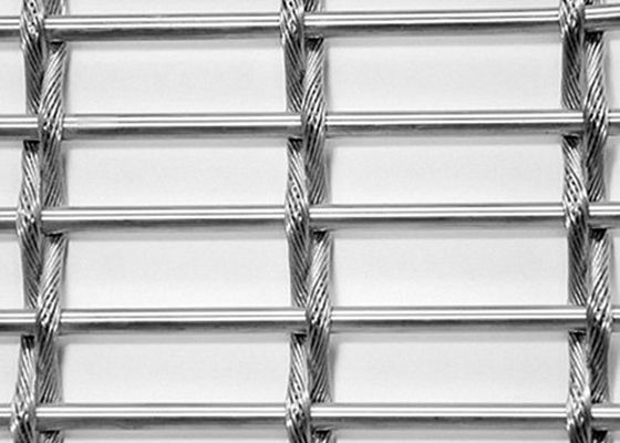 Blind Elegance Metal Divider ลวดตาข่ายทอตกแต่ง Crimped Architectural