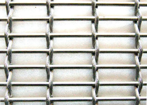 Blind Elegance Metal Divider ลวดตาข่ายทอตกแต่ง Crimped Architectural