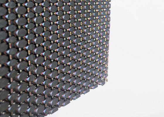 ชุบสีดำสแตนเลสลวดตาข่ายสถาปัตยกรรมสำหรับ Facade Cladding