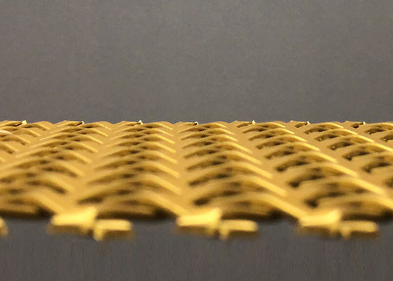 สแตนเลส 3mm ระเบียงสถาปัตยกรรมลวดตาข่ายแผงสีทอง