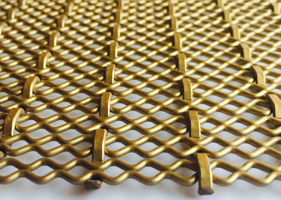 4.5mm Facade ตกแต่งลวดตาข่ายทอ 4.0m X 2.0m