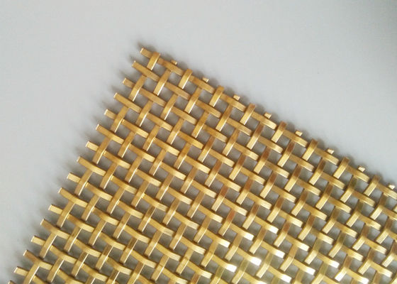 แผงโลหะทอ 3.2 มม. ตาข่ายสแตนเลส Crimped สำหรับประตูตู้