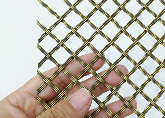 โบราณ 2mm ลวดตาข่ายตกแต่งลวดตาข่ายทองเหลืองตู้สแตนเลส