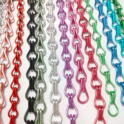 อลูมิเนียมโซ่ผ้าม่าน Fly Screen ความทนทาน ประตูจออัดอากาศ