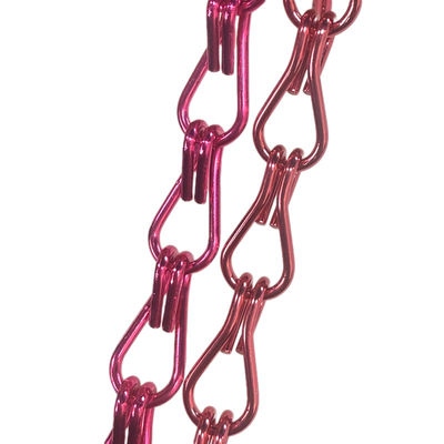 อลูมิเนียม 20 มิลลิเมตรโลหะโซ่ผ้าม่าน สายใยประดับยืดหยุ่นสําหรับห้องแบ่ง