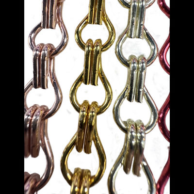 ตัวอย่างฟรี อลูมิเนียมโซ่ Fly Screen การระบายอากาศที่ดี ความทนทานสูง