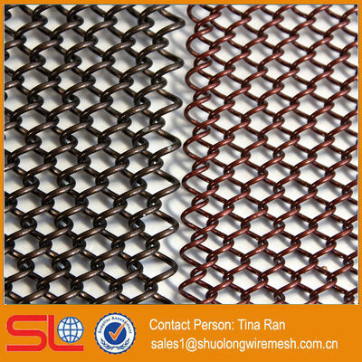 316 ประเภทสแตนเลสแบบสถาปัตยกรรม Mesh Ferrule มีความยืดหยุ่นที่ดี ออกแบบสําหรับหน้าต่างอาคารและผนังภายใน