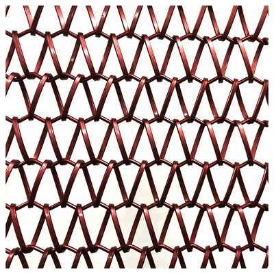 แผนผัง Mesh สร้างสถาปัตยกรรมเงิน Aviary Netting Mesh โลหะทนทานสําหรับหน้าต่างภายนอกและการใช้งานด้านใน